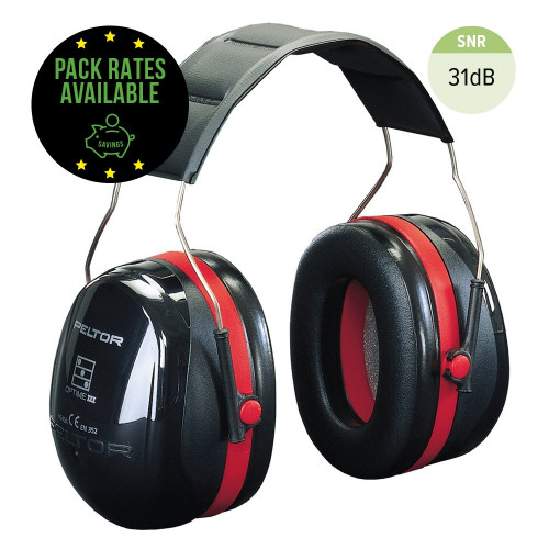 3M Peltor Optime III Headband Ear Defenders - SNR 35dB