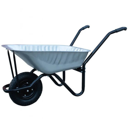 85 Litre Galvanised Pneumatic Tyre Wheelbarrow