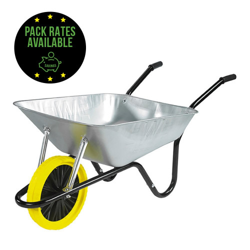 85 Litre Galvanised Puncture Proof Tyre Wheelbarrow Pack Rates