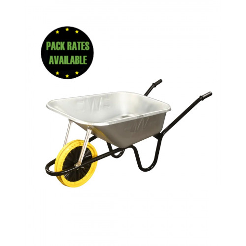 85 Litre Galvanised Puncture Proof Tyre Wheelbarrow