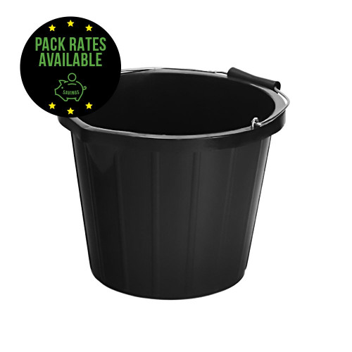 Black Plastic Bucket Pack Rates