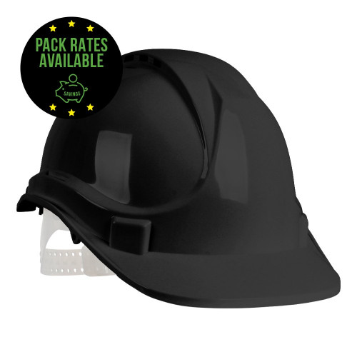 Black Vented Hard Hat Pack Rates