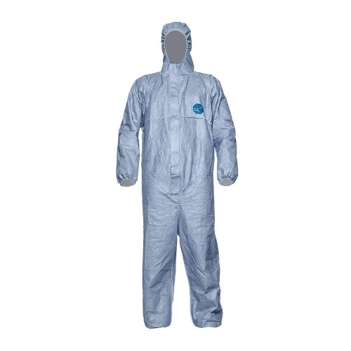 Blue Tyvek Chemical Resistant Disposable Spraysuit