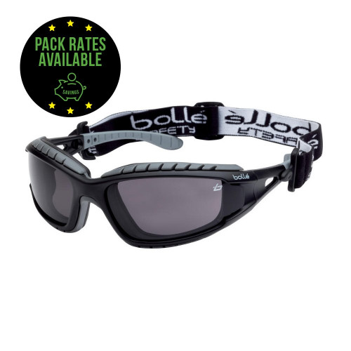 Bolle Platinum Tracker Safety Glasses - Smoke Pack Rates