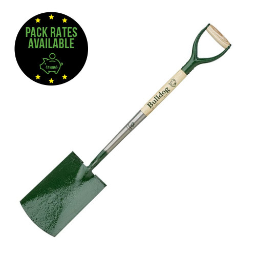 Bulldog Premier Treaded Digging Spade - 28inch Ash Shaft & MYD Handle Pack Rates