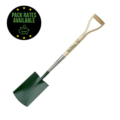 Bulldog Premier Treaded Digging Spade - 32inch Ash Shaft & YD Handle Pack Rates