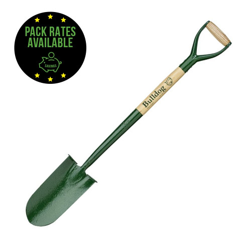 Bulldog Premier Treaded Rabbiting Spade - 28inch Ash Shaft & MYD Handle Pack Rates
