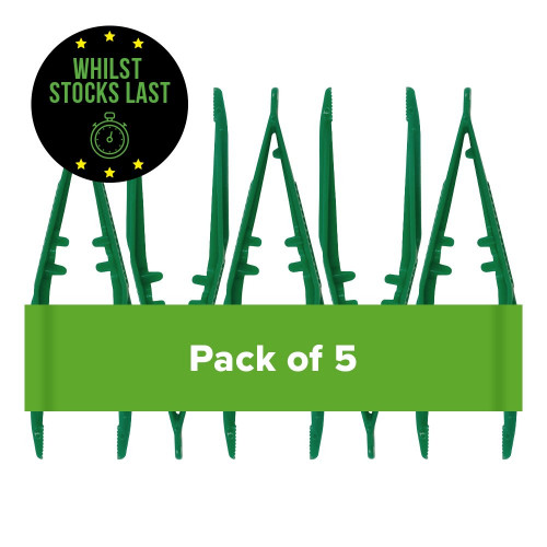 Plastic Forceps, Pack of 5 Whilst Stocks Last