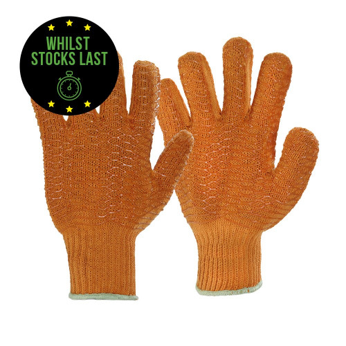 Yellow Cross Grip Gloves - Size XL (10) Pack Rates