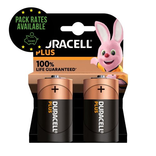 Duracell Plus D Batteries Pack Rates