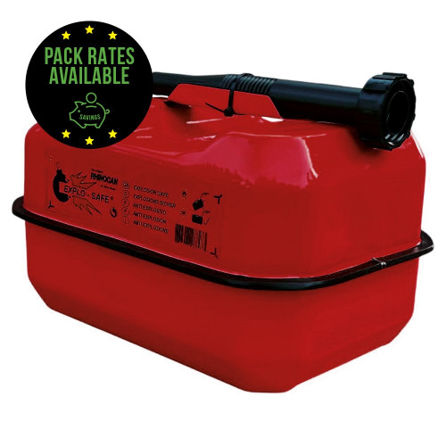 Explosafe Rhino Paddy Steel Fuel Can - Red 10 Litre Pack Rates