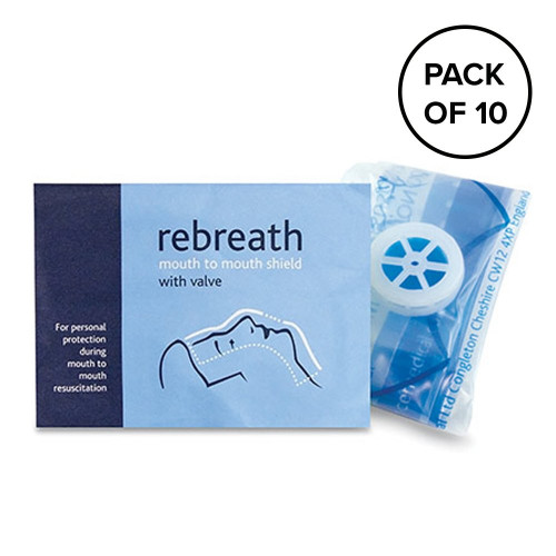 Face Shield / Resuscitation Aid (Pack of 10) *Clearance*