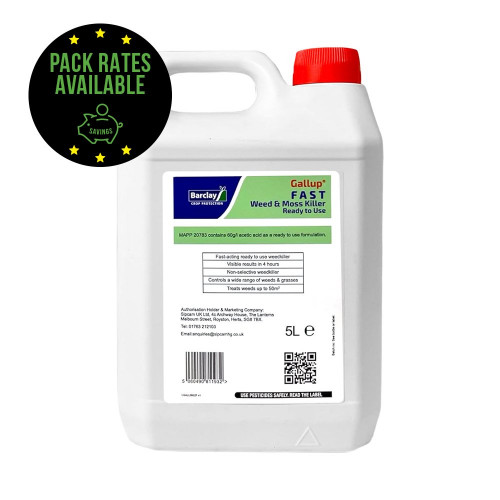 Gallup XL Weedkiller 360g/L, 5 Litres Pack Rates