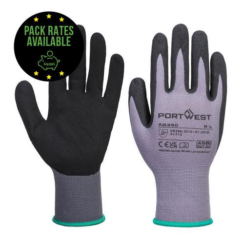 Grip 15 Gauge Nitrile Sandy Foam Coated Glove Pack Rates