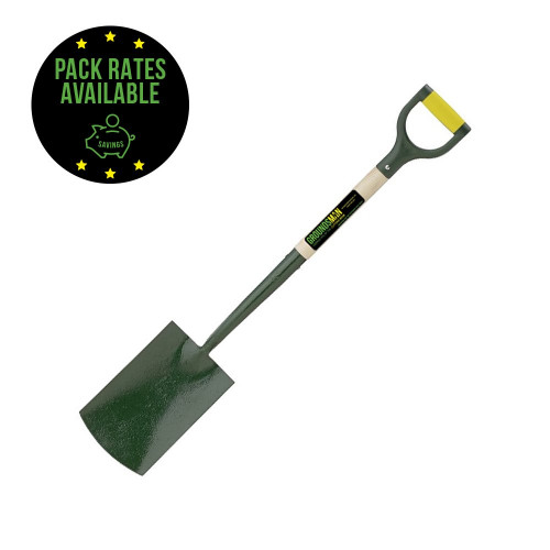 roundsman Digging Spade, 28inch Ash Shaft, Ergo PD Handle Pack Rates