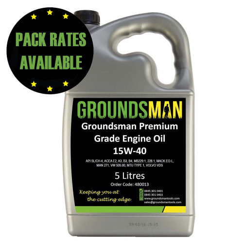 Groundsman Premium Grade 15W/40 Engine Oil - 5 Litre