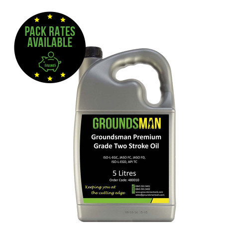 Groundsman Premium Grade Two Stroke Oil - 5 Litre Pack Rates