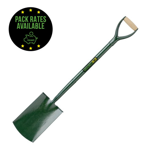 Groundsman Professional All Steel Treaded Digging Spade 28inch MYD Handle Pack Rates