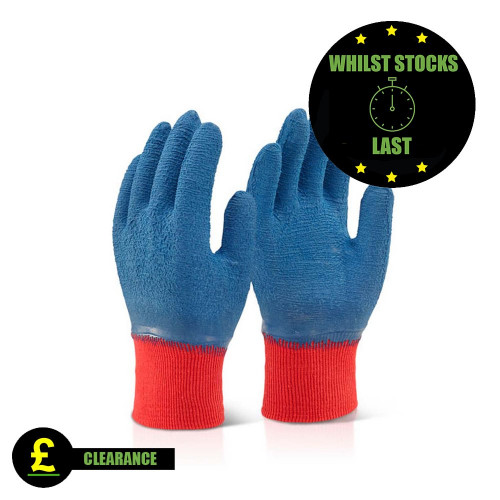 *CLEARANCE* Latex Fully Coated Gloves - Size XL (10)