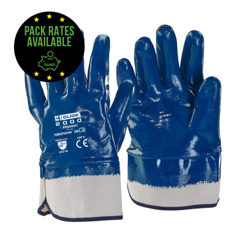Nitrile Fully Coated Open Cuff Gloves Pack Rates