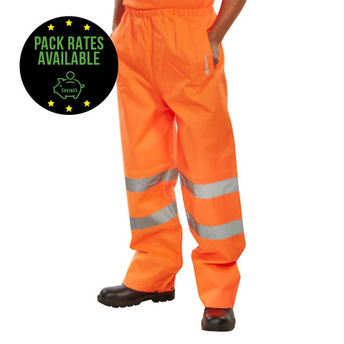 Orange Class 1 Hi Vis Trousers Pack Rates