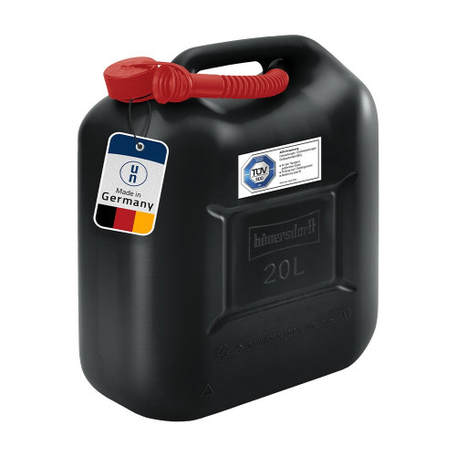 Plastic Fuel Can 20 Litre - Black