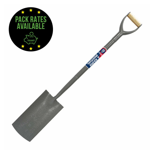 Spear & Jackson All Steel Grafting Spade - 28inch Steel Shaft & MYD Handle Pack Rates