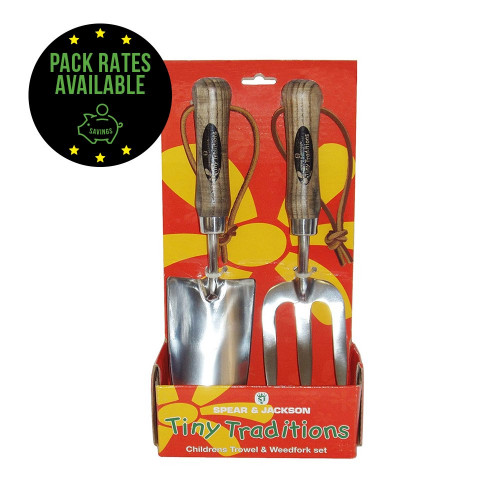Spear & Jackson Children's Weed Fork & Trowel Set Pack Rates