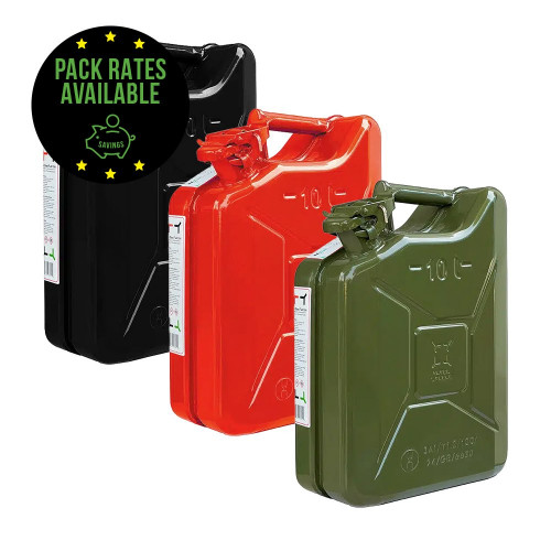 Steel Jerry Can, 10 Litre Pack Rates