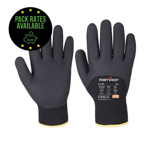 Thermal Nitrile Foam Grip Gloves - Twin Lined Pack Rates