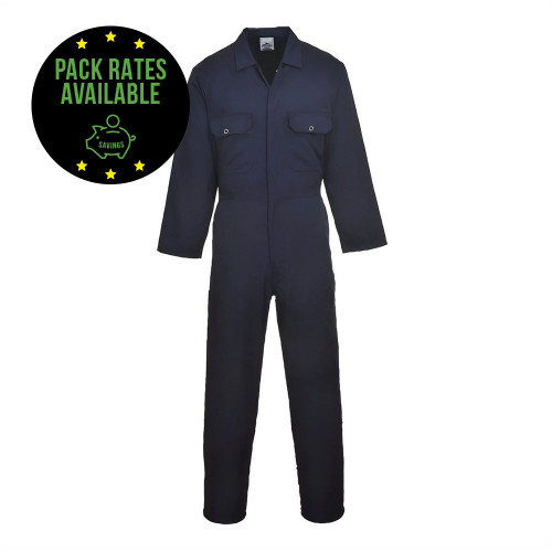 Washable Navy Workshop Coverall Pack Rates