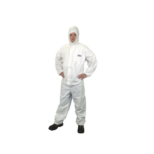 White Chemical Resistant Disposable Spraysuit - Size 3XL