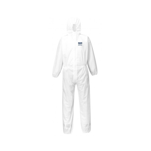 White Chemical Resistant Disposable Spraysuit Type 5/6