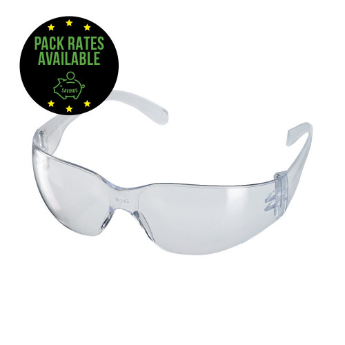 Wraparound Safety Spectacles - Clear Pack Rates