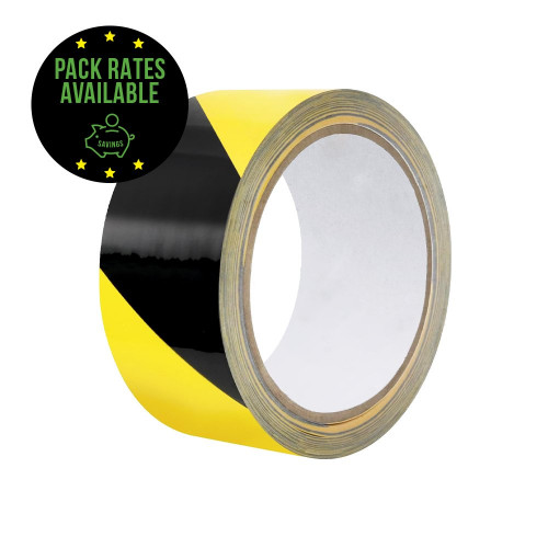 Zebra Tape (Adhesive) - Black & Yellow Pack Rates
