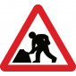 Road Sign Plate 750mm Triangle,  'Men at Work'