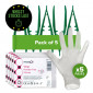 Plastic Forceps with Vinyl Gloves, Pack of 5 Pack Rates