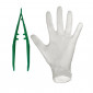 Plastic Forceps with Vinyl Gloves, Pack of 5 01