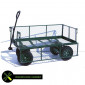 Garden Cart with Hinged Mesh Sides, 250kg Capacity