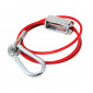 Heavy Duty Trailer Breakaway Cable, Carbine Hook & Clevis