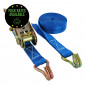 Hook End Ratchet Strap - 27mm x 4m Length - 1,500kg Capacity Pack Rates