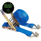 Hook End Ratchet Strap - 50mm x 6m Length - 5,000kg Capacity Pack Rates