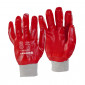PVC Red Knitwrist Gloves