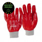 PVC Red Knitwrist Gloves Pack Rates