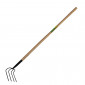 Professional Lightweight 4 Prong Muck Drag - 72inch Handle