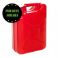 Steel Jerry Can, Red 10 Litre Pack Rate