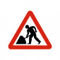 Steel Road Sign Plate - Men at Work