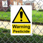 Warning Pesticide Self Adhesive Label - A5 (148 x 210mm)