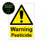 Warning Pesticide Self Adhesive Label - A5 (148 x 210mm) Pack Rates