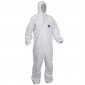 White Tyvek Chemical Resistant Disposable Spraysuit Type 5/6